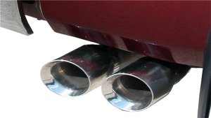 Toyota Tundra Performance Exhaust - CORSA Performance - Cat Back Single Side Exit with Twin Polished Tips - Polished - `11-`21 Toyota Tundra Performance Exhaust - CORSA Performance - Cat Back Single Side Exit with Twin Polished Tips - Polished - `11-`21